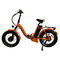 페달식 고체상 펩타이드 합성과 맨즈 작은 접힌 전기 교잡체 자전거 오렌지색 48v 전기 접는 자전거